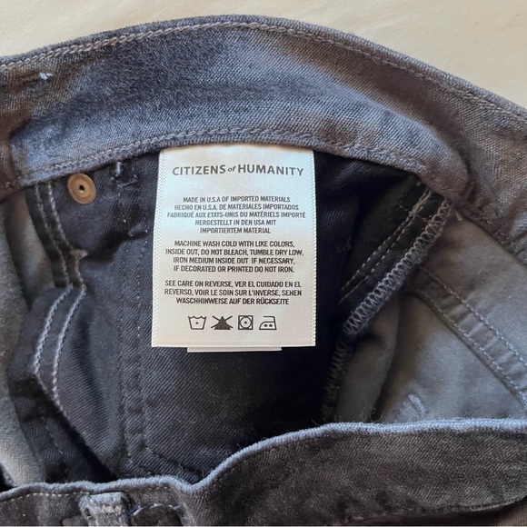 Citizens Of Humanity Charcoal Velvet Georgia Bootcut Flare Pants - Picture 11 of 16